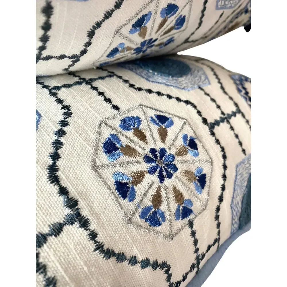 Celerie By Kemble Square Pillow Perigold Designer 20” Duck Feathers India Blue